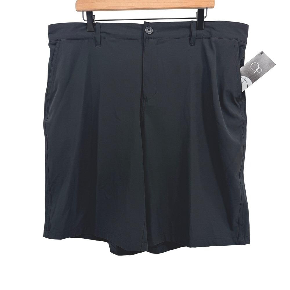 OP Ocean Pacific Shorts Mens 40x10 Black 4-Way Stretch Flex Performance NEW